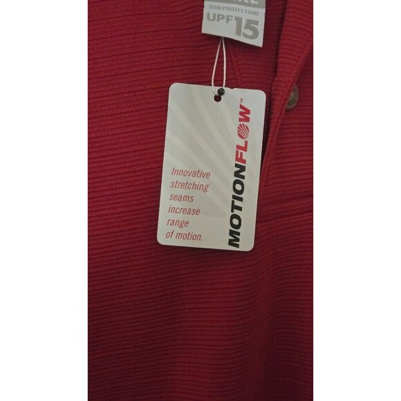 Grand Slam Performance motion flow Golf Polo shirt red short sleeve Size S - Picture 6 of 6